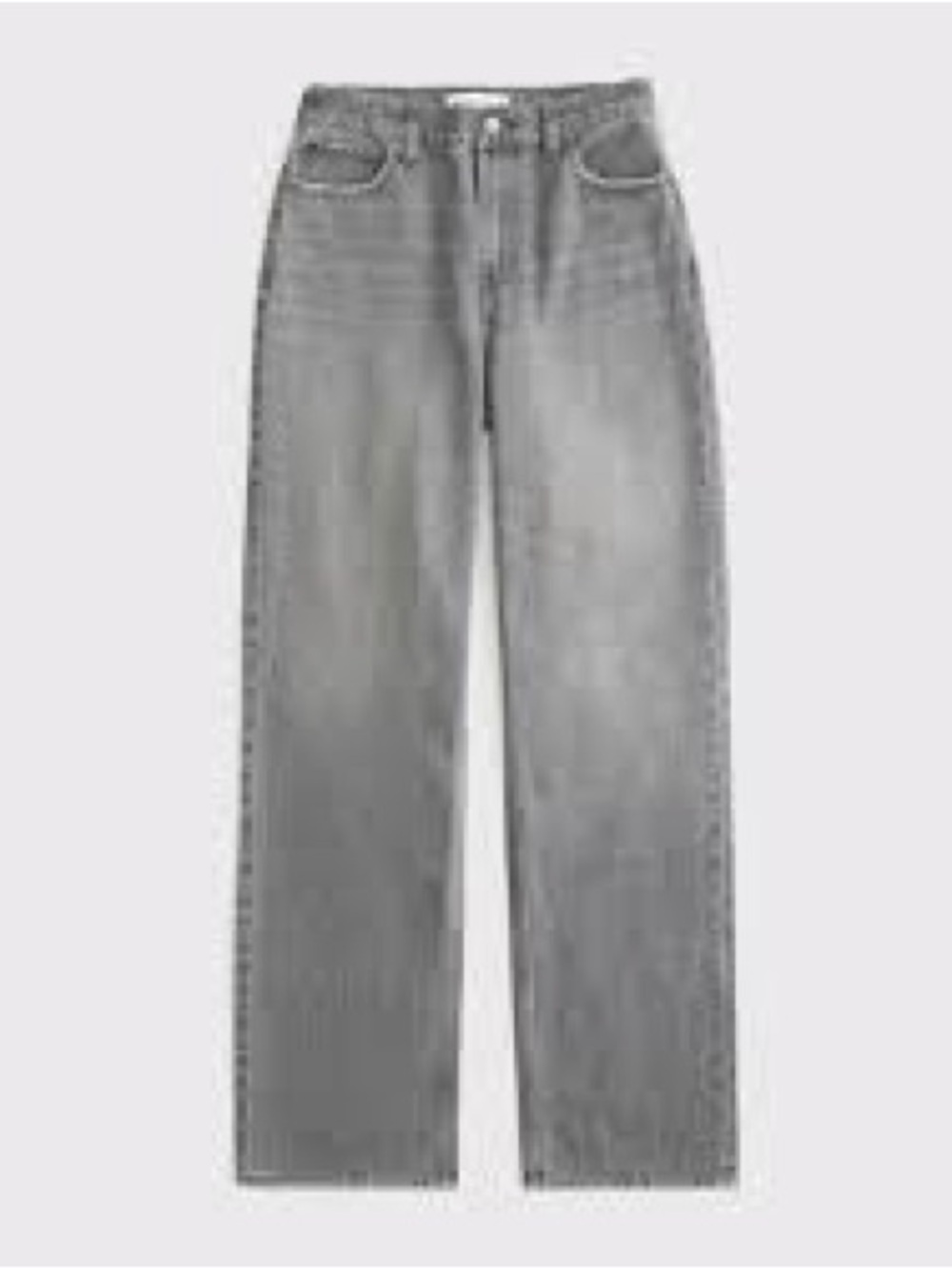 Abercrombie & Fitch Wide-Leg Jeans - Light Gray